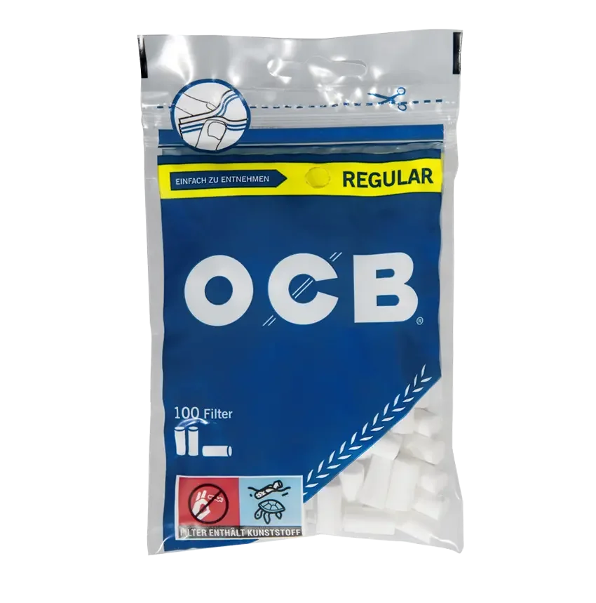 OCB - Filter Regular 7.5mm - Display - 30 x 100 Stück