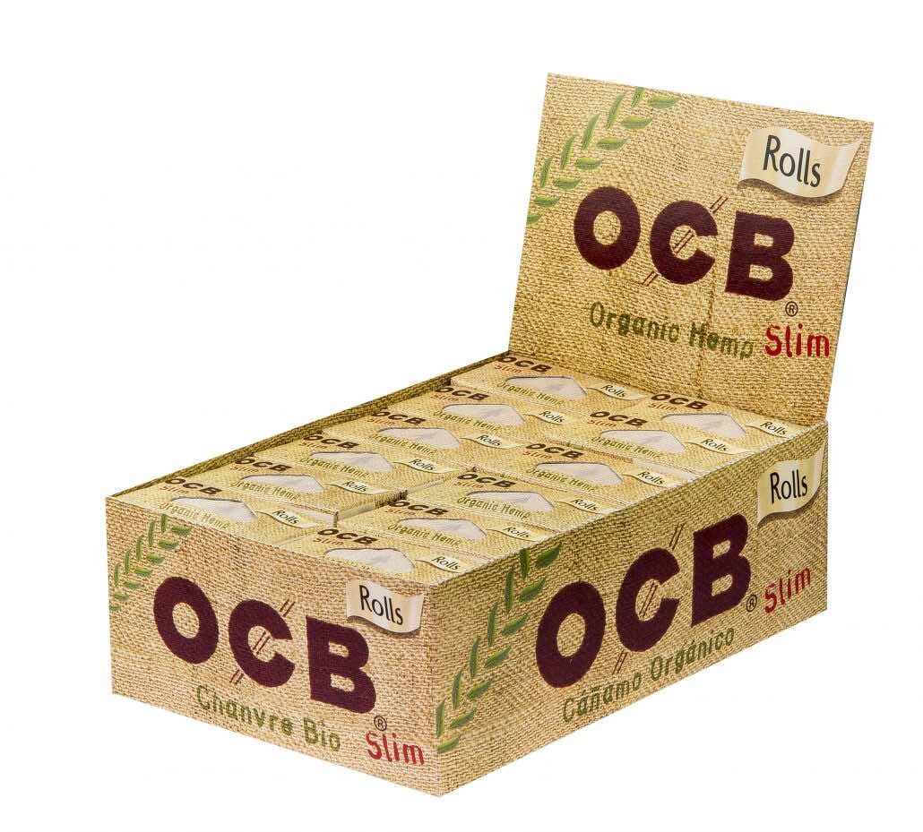 OCB - Organic Hemp Slim Rolls - Display - 24 Stück
