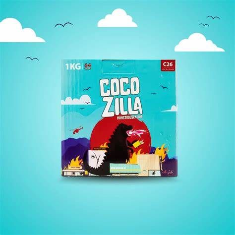 Cocozilla Naturkohle 26mm - 1kg Kohle