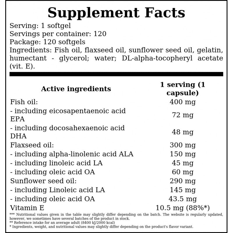 Omega 3-6-9 - 120softgels