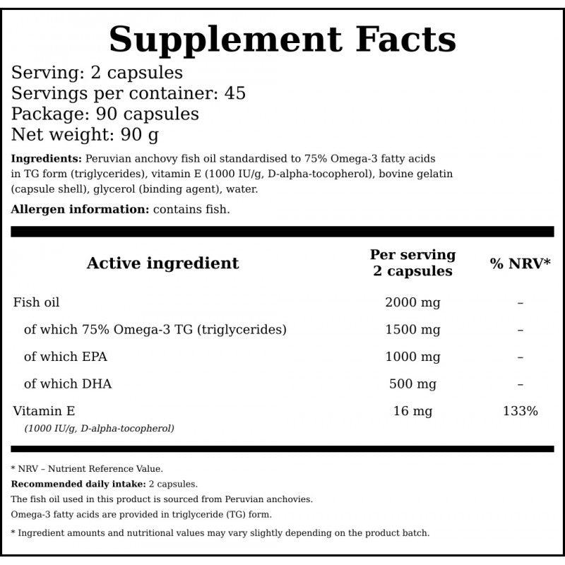 Omega 3 Forte - 90caps.