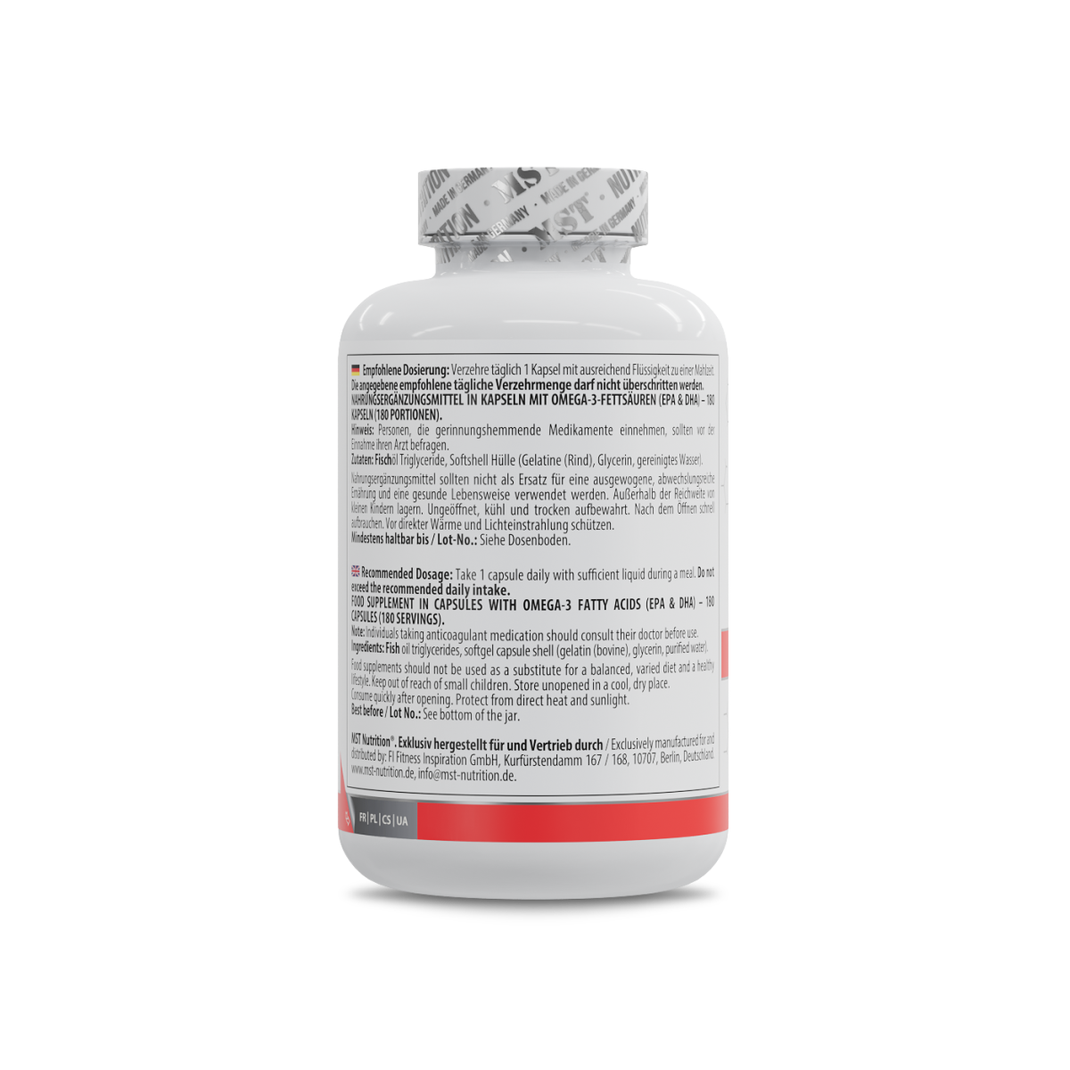 Omega 3 Triglyceride 75% 180 Softgels
