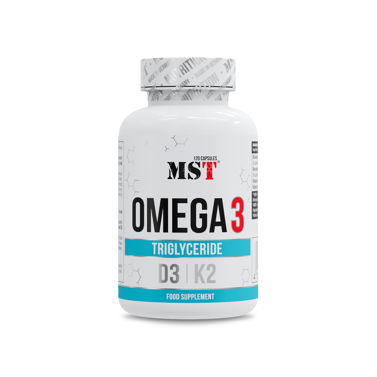 Omega 3 Triglyceride D3 + K2 120 softgels