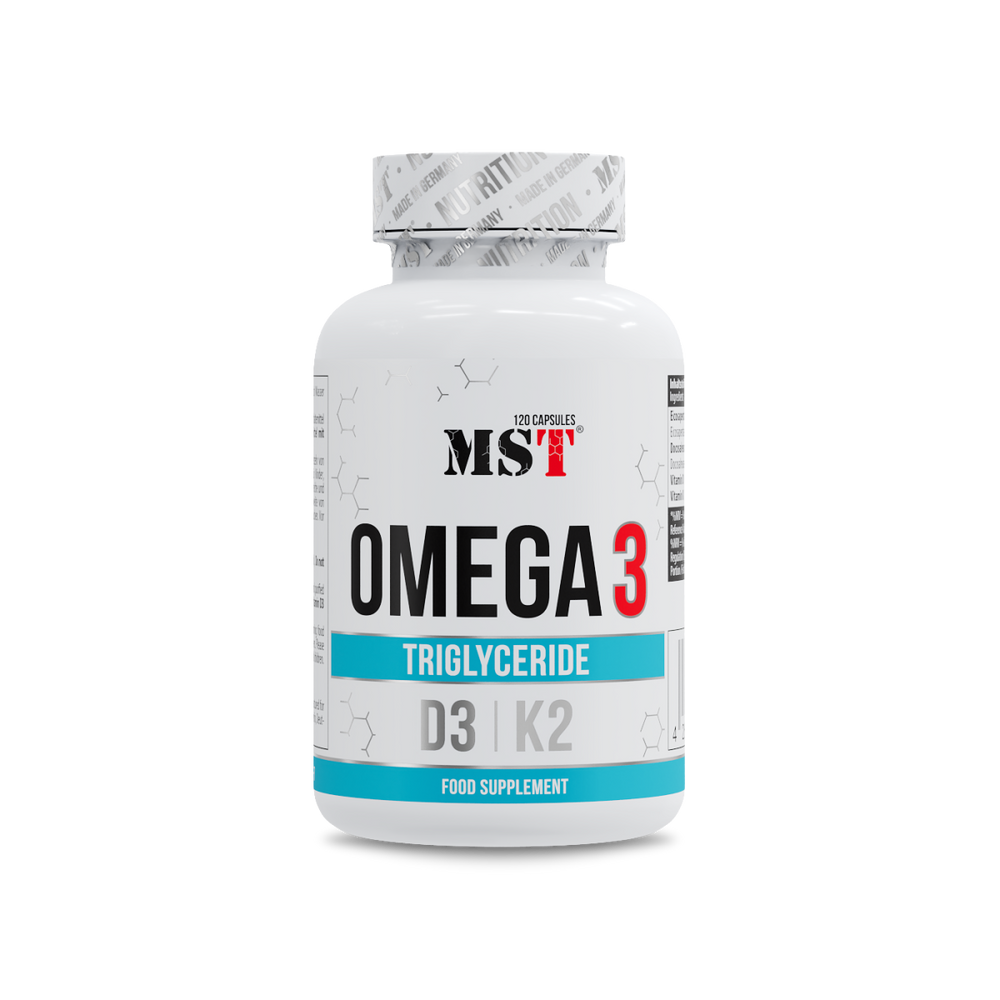 Omega 3 Triglyceride D3 + K2 120 softgels
