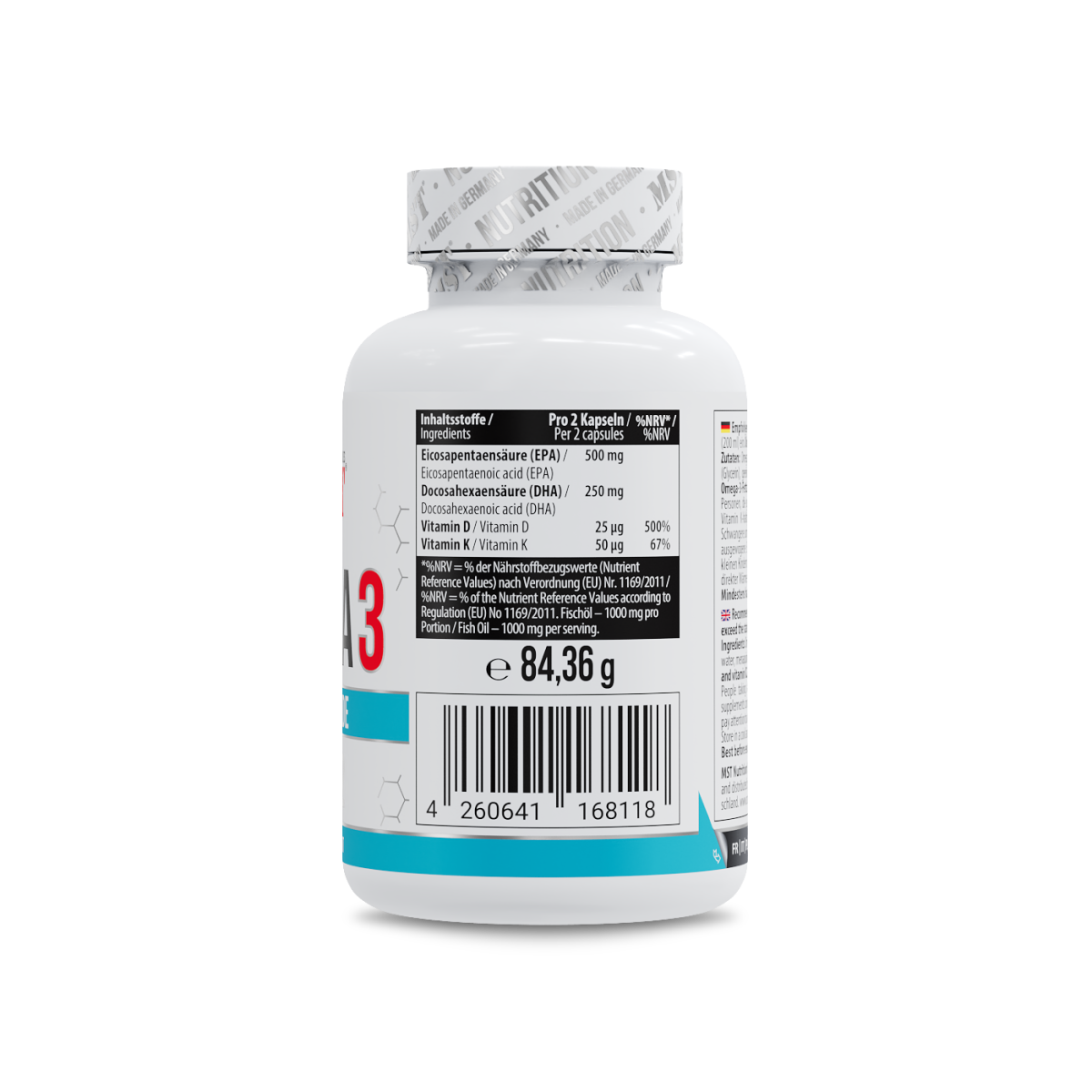 Omega 3 Triglyceride D3 + K2 120 softgels