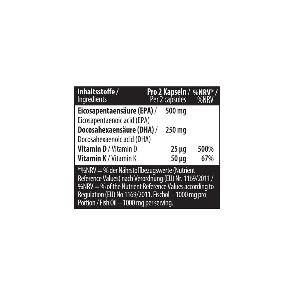 Omega 3 Triglyceride D3 + K2 120 softgels