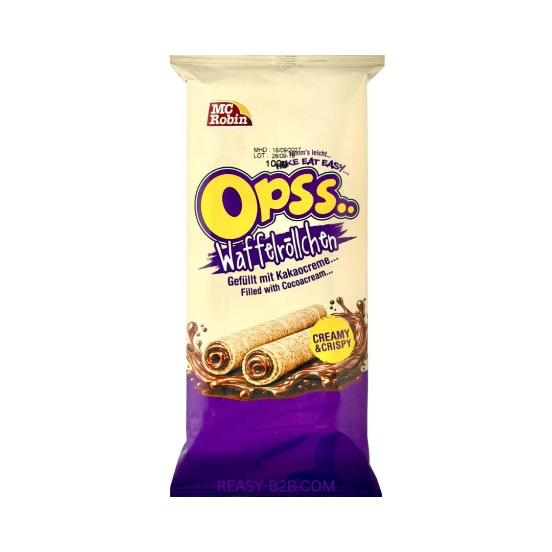 Opss Waffelröllchen Kakao 100g