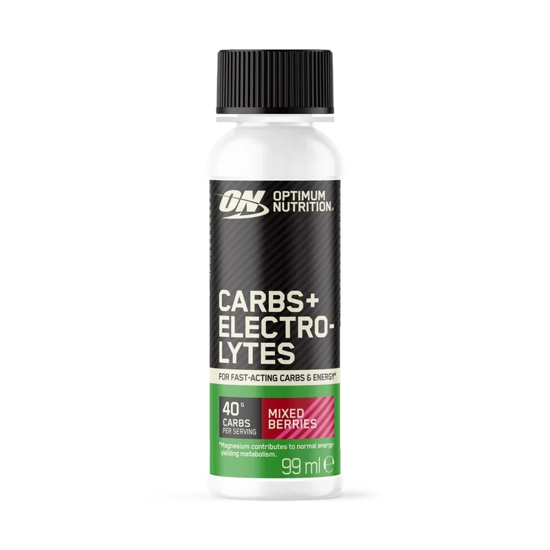 Optimum Nutrition Carbs + Electrolytes Shot 12x99ml Mixed Berries