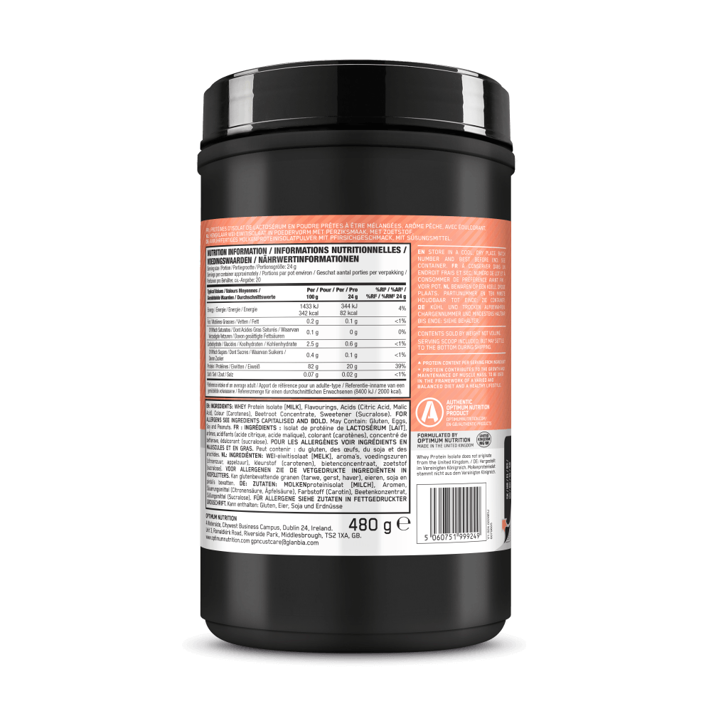 Optimum Nutrition Clear Protein Isolate - 480 g