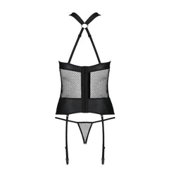 PE Amanda corset & thong black