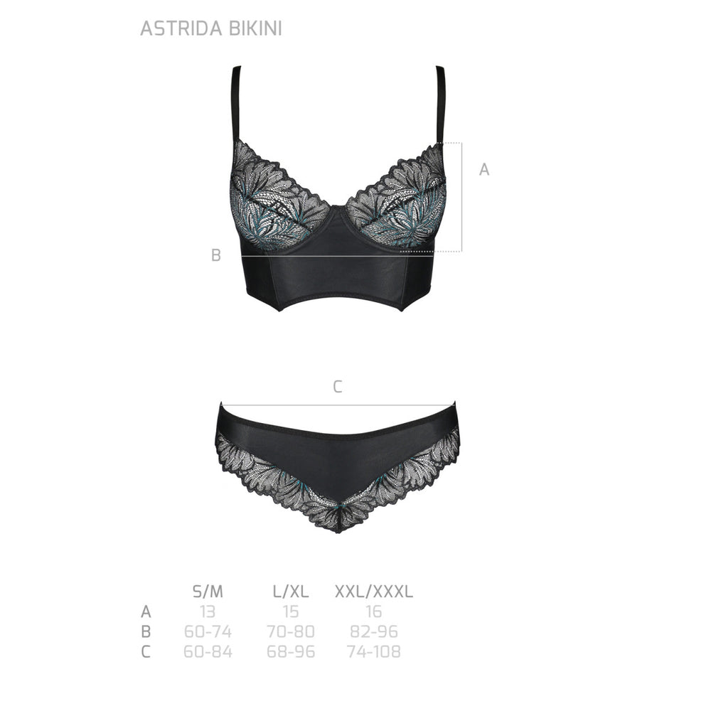 PE Astrida bikini 2pcs set black