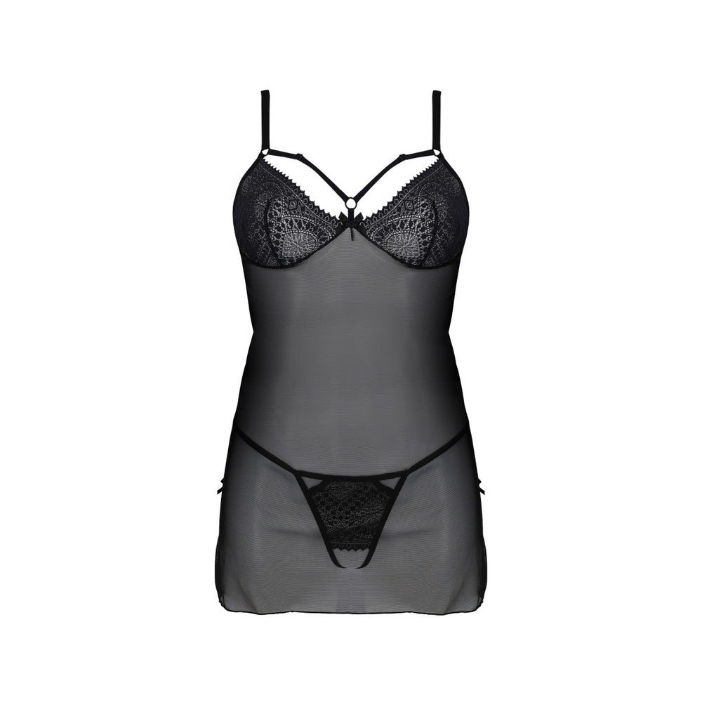 PE ECO Drosera chemise & thong black