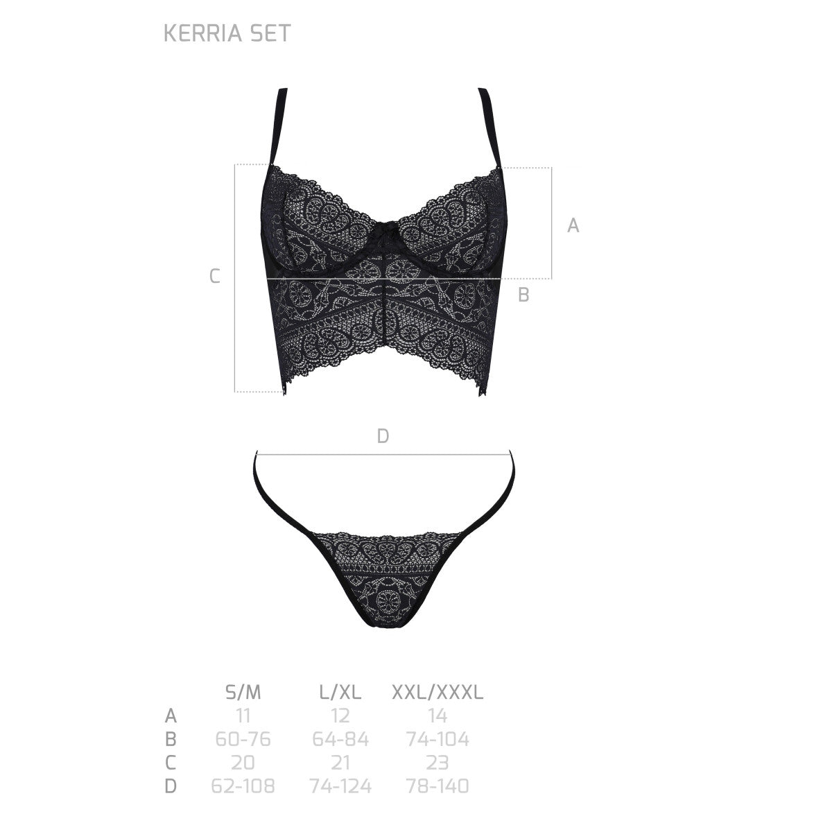 PE ECO Kerria 2pcs set black