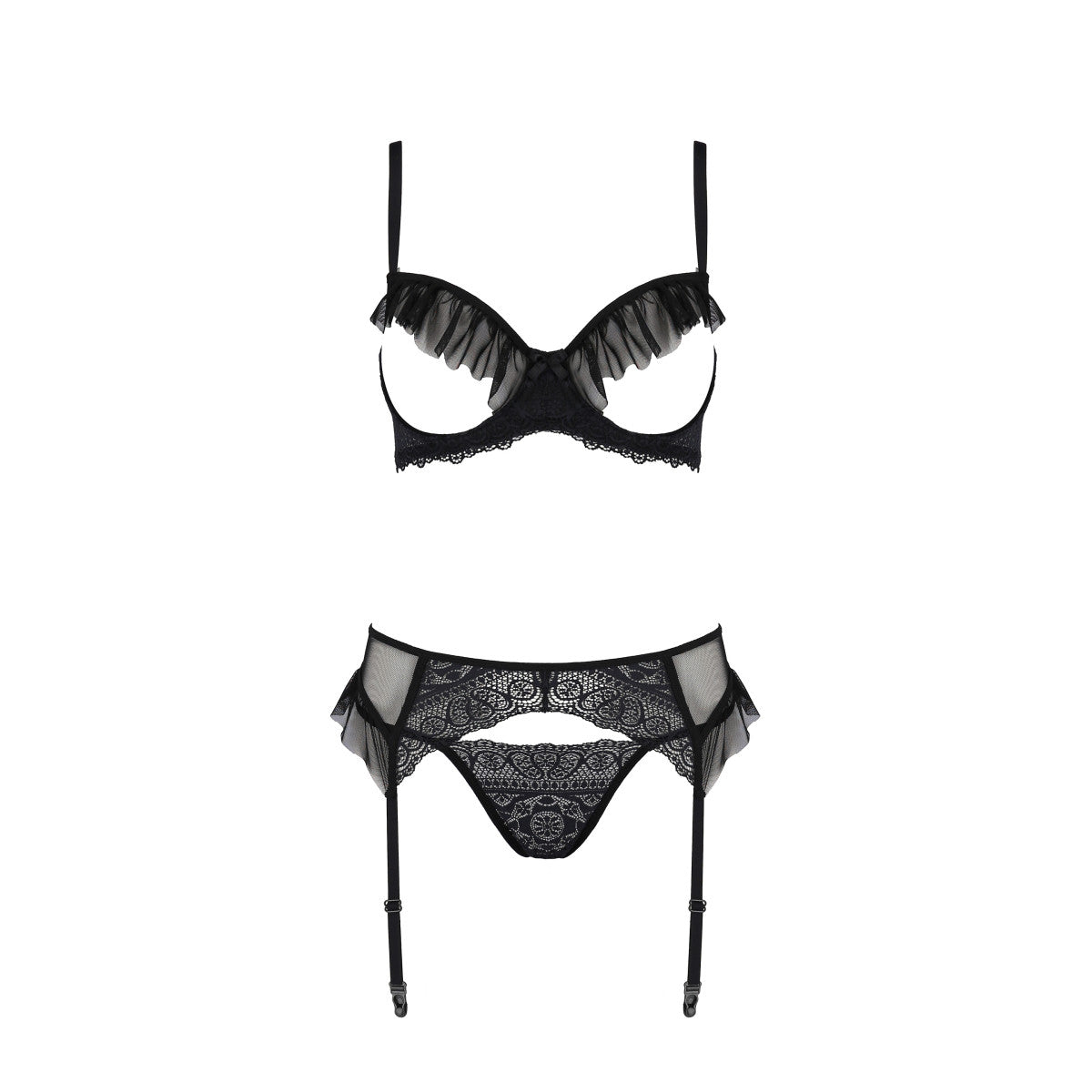 PE ECO Kerria 3pcs set with open bra black