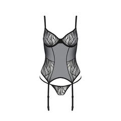 PE ECO Leafa corset & thong black