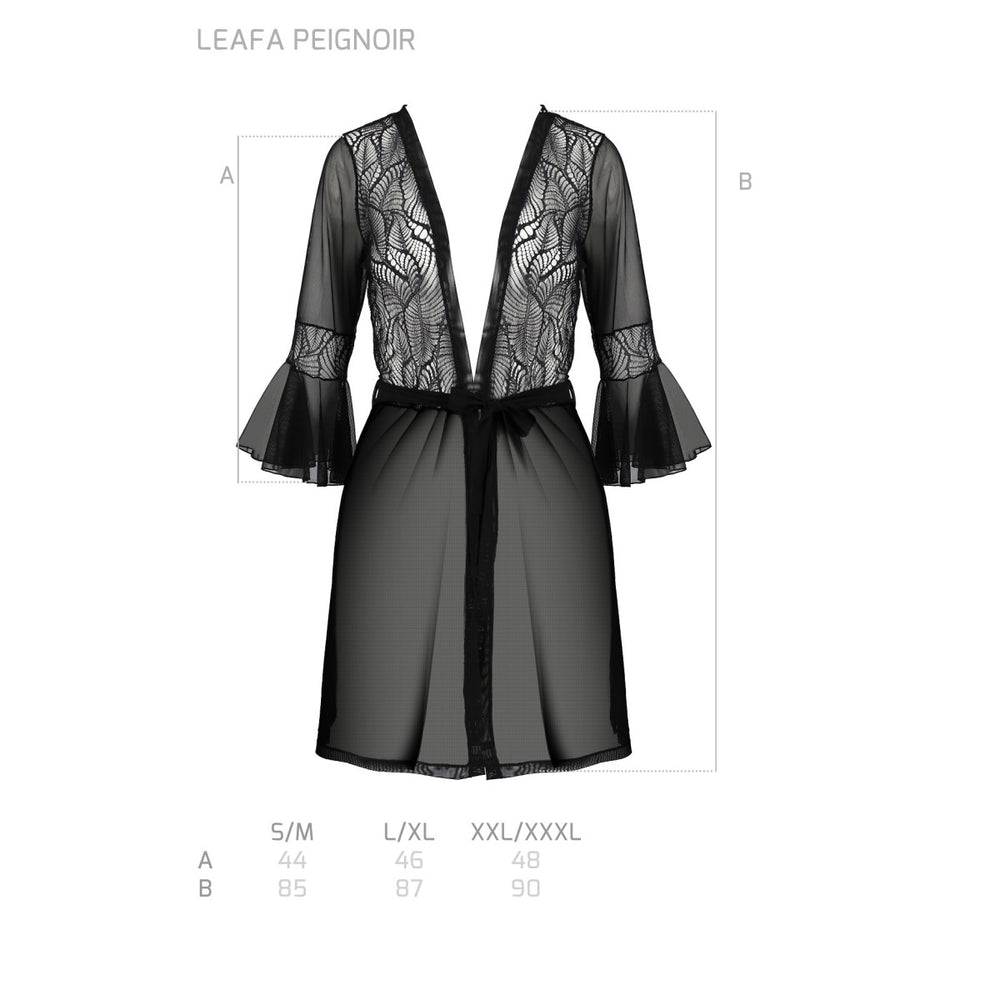 PE ECO Leafa peignoir black