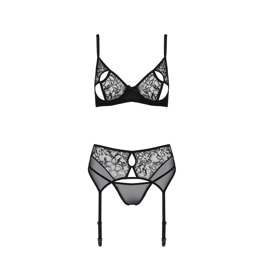 PE ECO Primula 3pcs set with open bra black