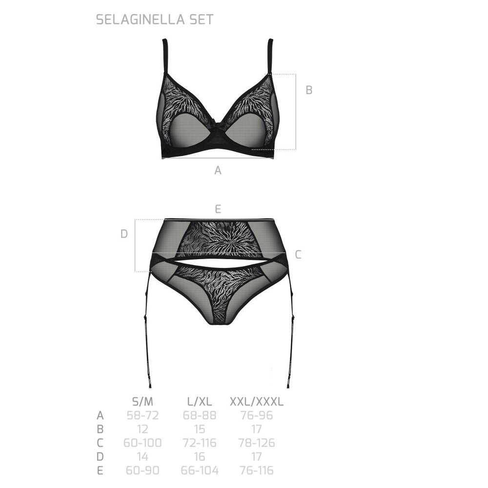 PE ECO Selaginella 3pcs set black