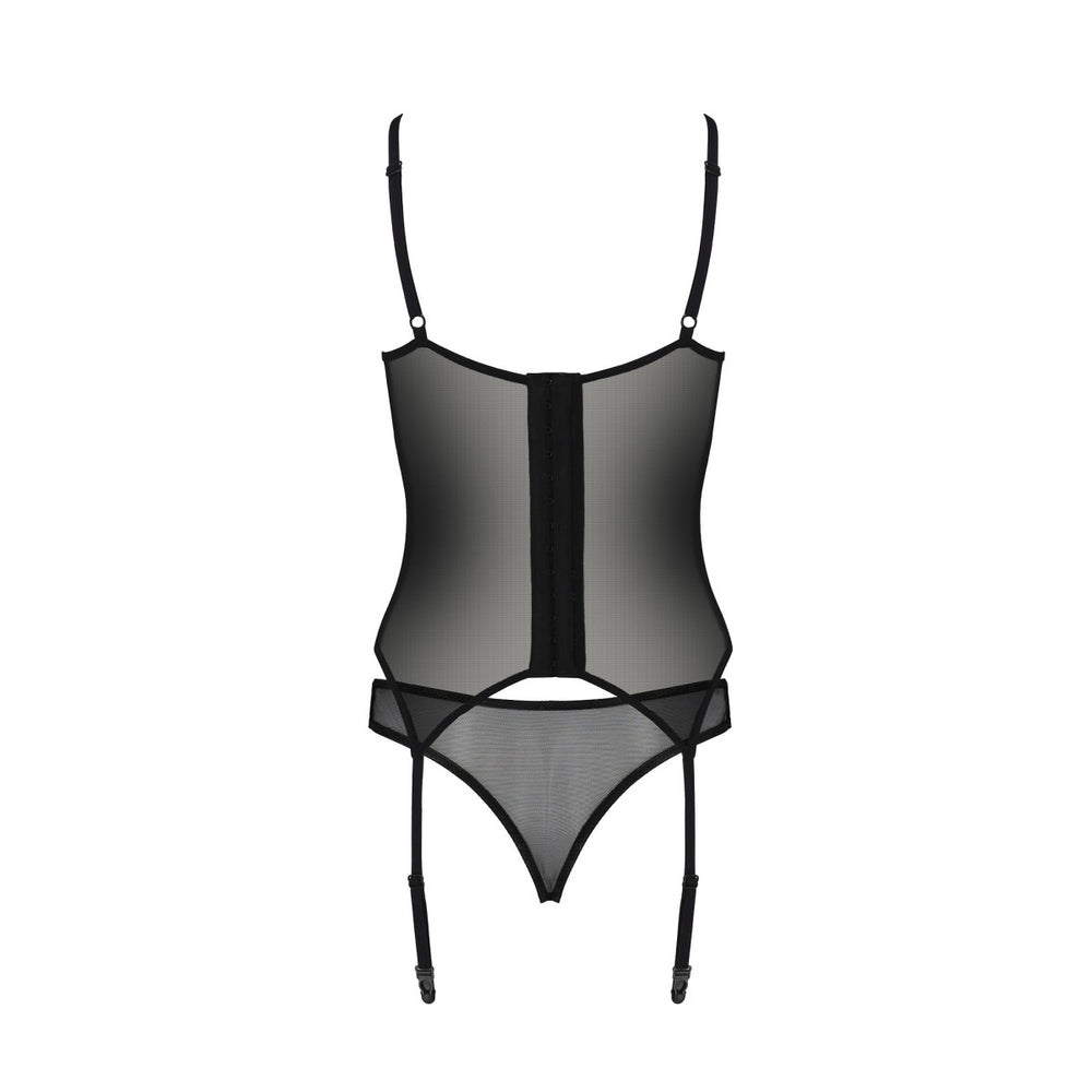 PE ECO Selaginella corset & thong black