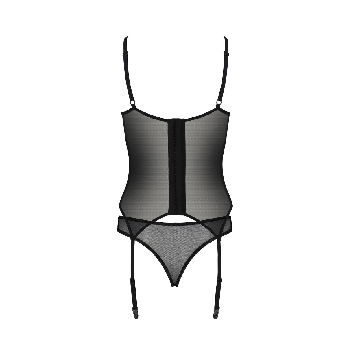 PE ECO Selaginella corset & thong black