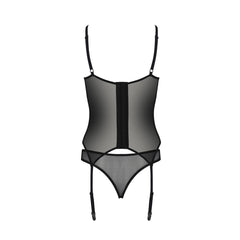 PE ECO Selaginella corset & thong black