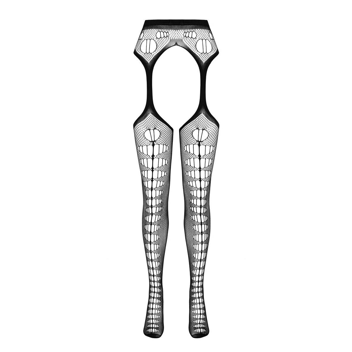 PE ECO Straps-Strumpfhose S008 black