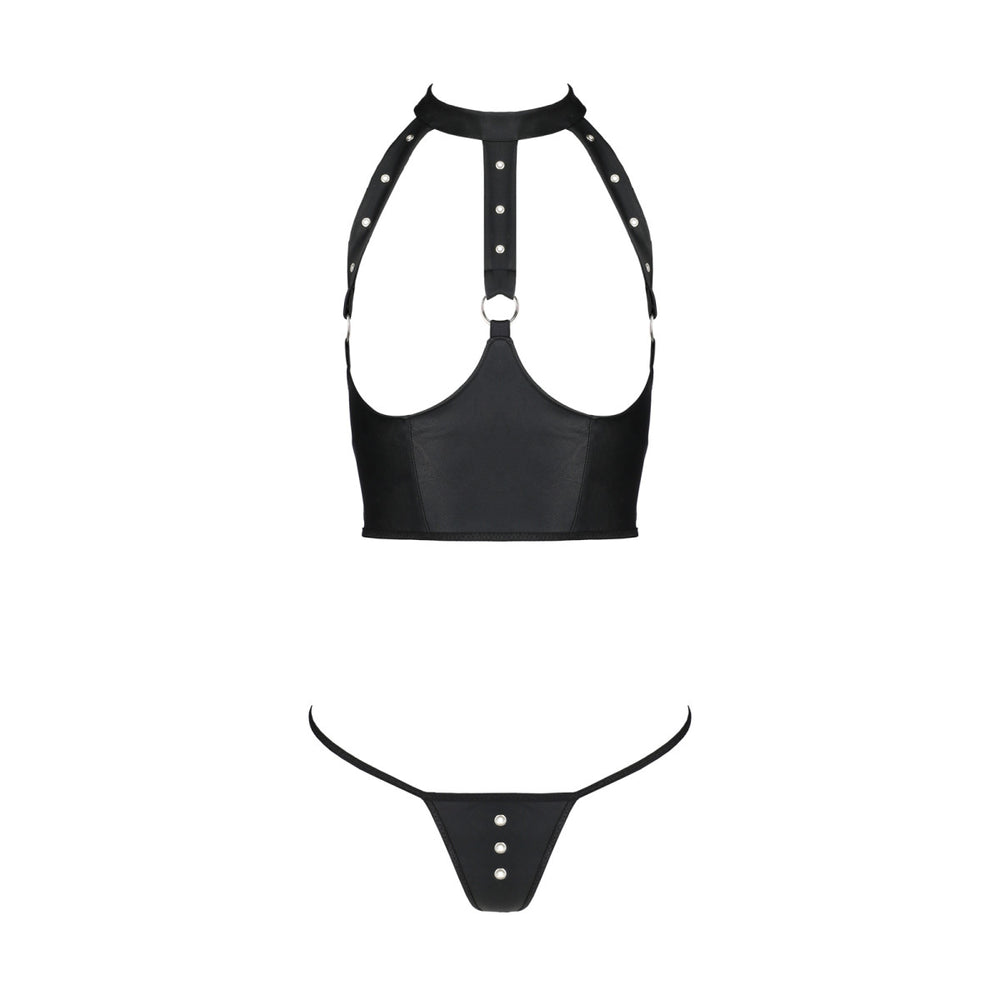 PE Genevia 2pcs set with open bra black
