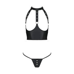 PE Genevia 2pcs set with open bra black