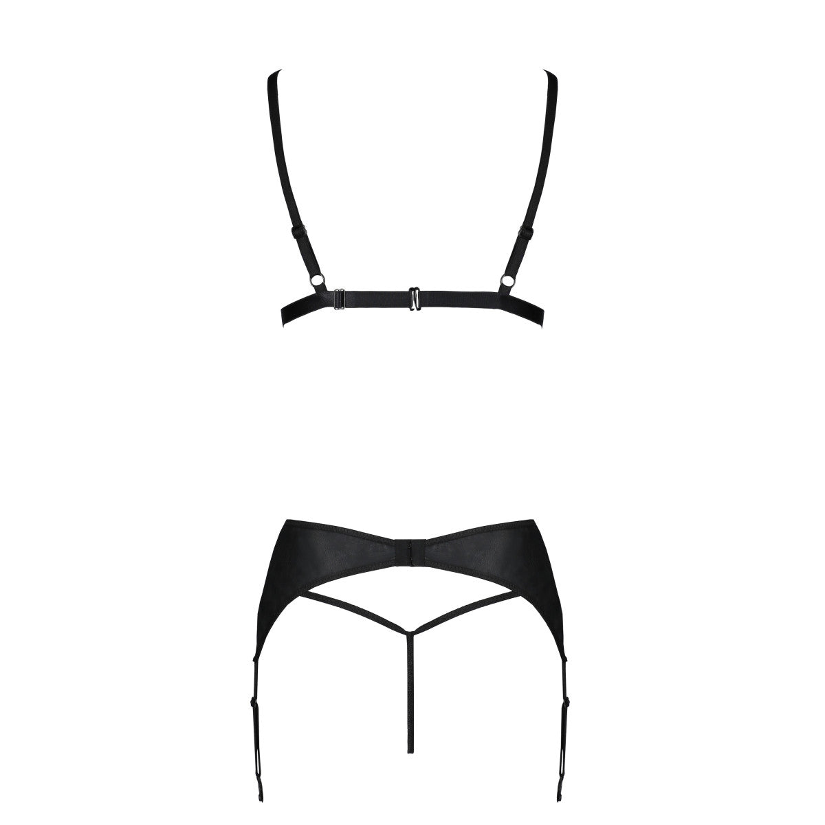 PE Miley 3pcs set with open bra black