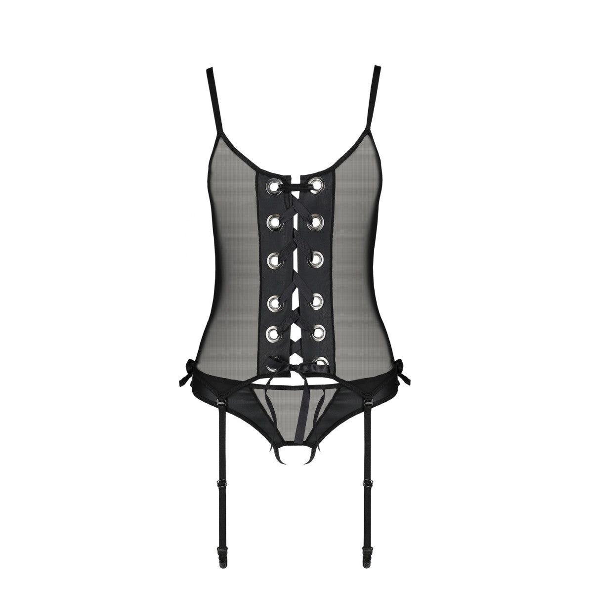 PE Nessy corset & thong black