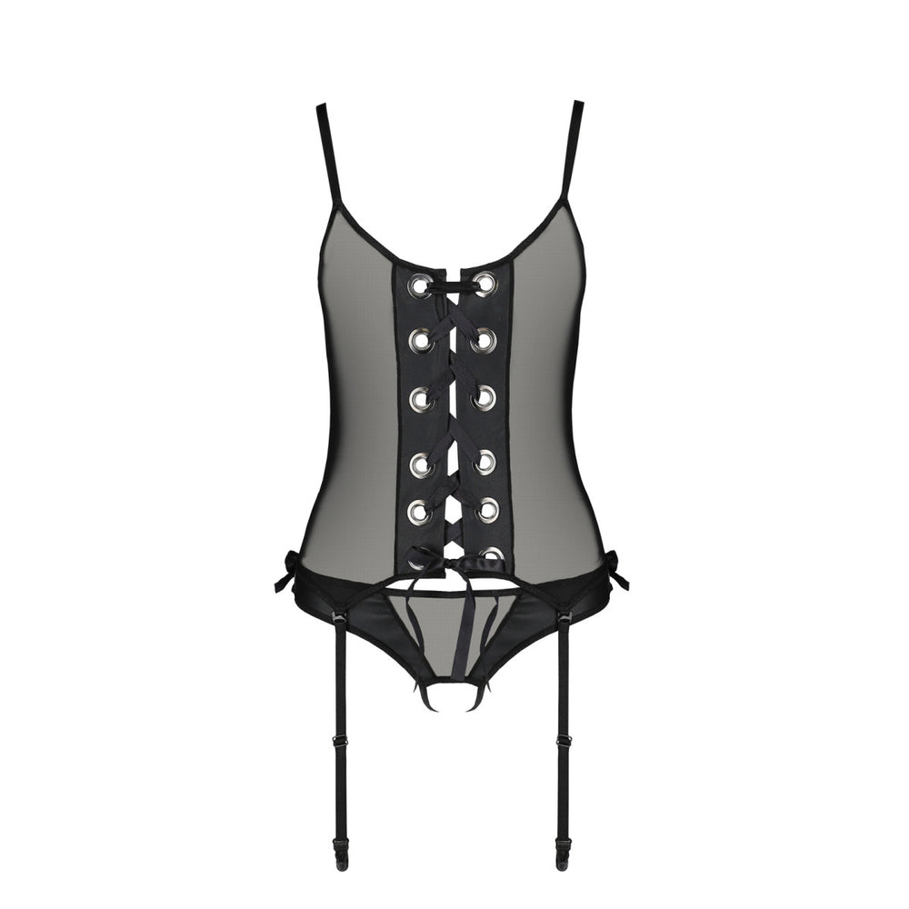 PE Nessy corset & thong black