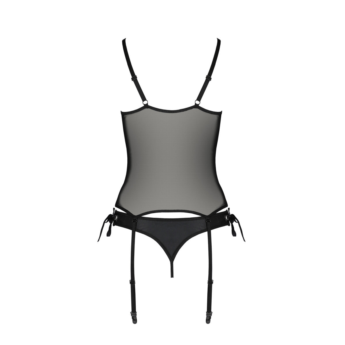 PE Nessy corset & thong black