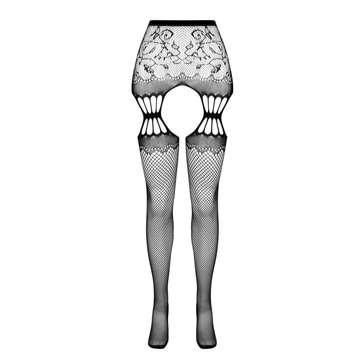 PE S027 Strumpfhose open (ouvert tights) red