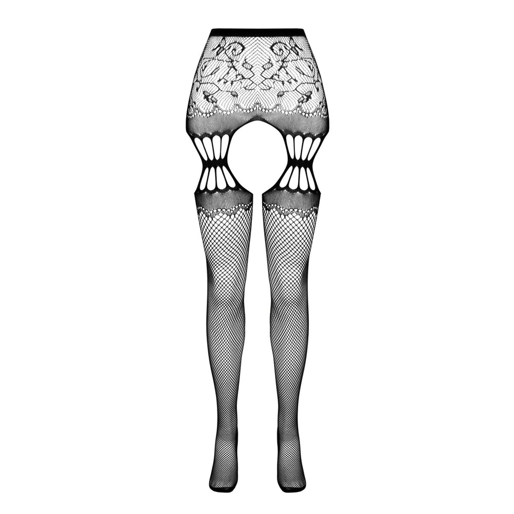 PE S027 Strumpfhose open (ouvert tights) red