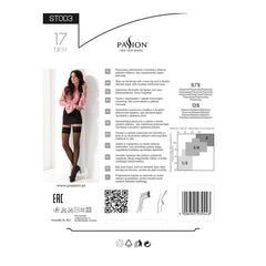 PE ST003 halterlose Strümpfe schwarz 17 DEN