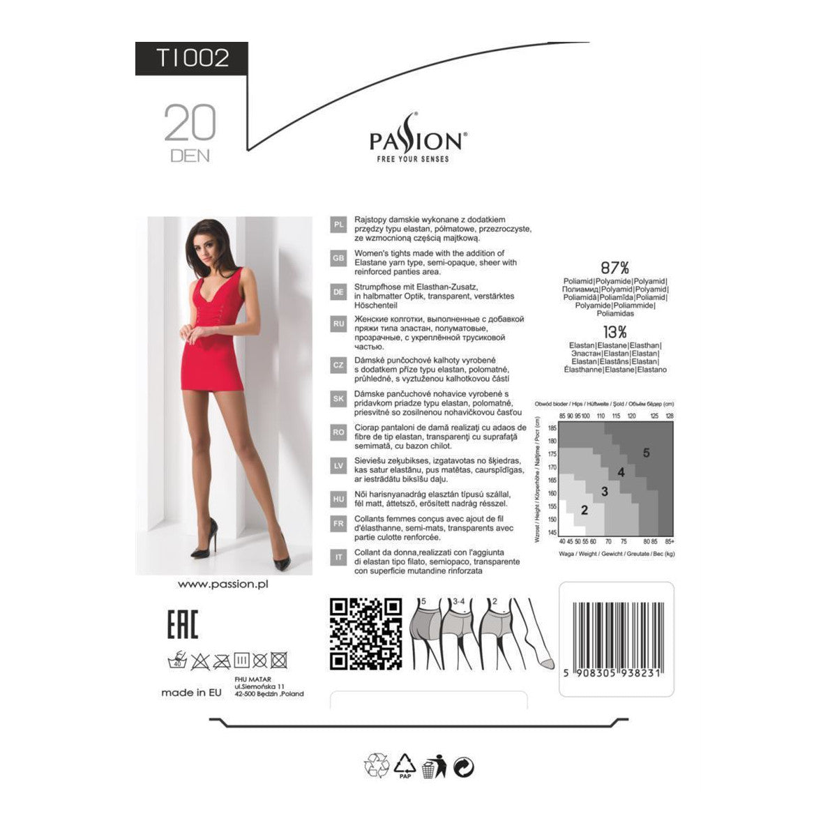 PE TI002 Strumpfhose natural 20 DEN