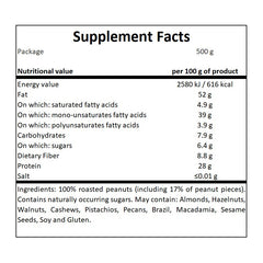 Peanut Butter 100% Peanut - 500g - Crunchy