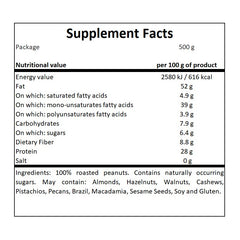Peanut Butter 100% Peanut - 500g - Smooth
