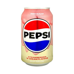 Pepsi Strawberry & Cream Soda Zero 330ml (UK)