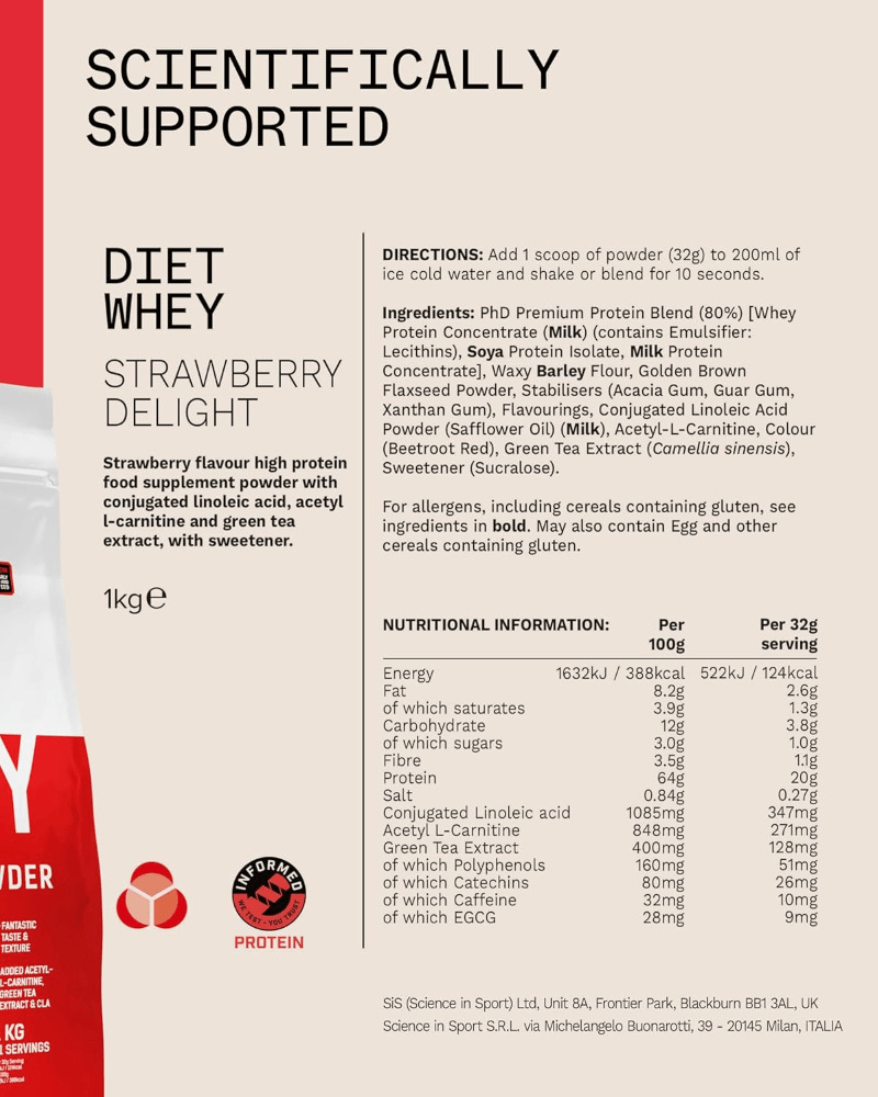PhD Nutrition Diet Whey - 1000 g