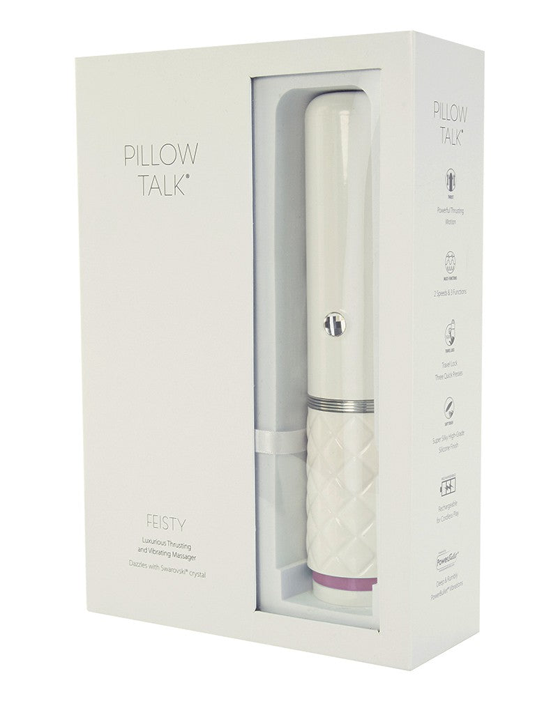 Pillow Talk - Feisty - Thrusting Vibrator - Pink