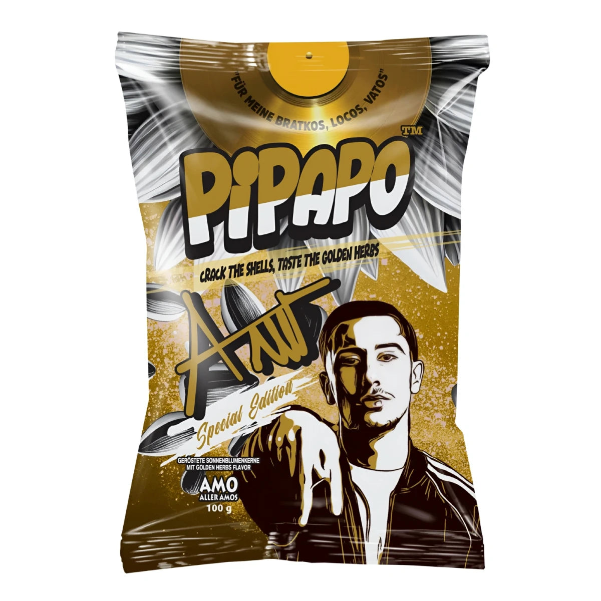 PIPAPO - AMO Sonnenblumenkerne - Gold Herbs 100g