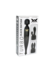 Pixey - Pixey Turbo - Wandvibrator mit 2 Aufsätzen - Schwarz
