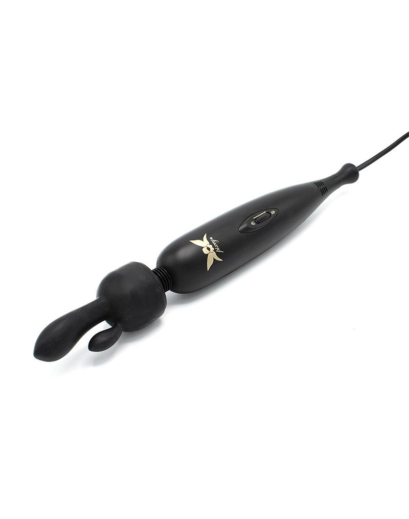 Pixey - Pixey Turbo - Wandvibrator mit 2 Aufsätzen - Schwarz