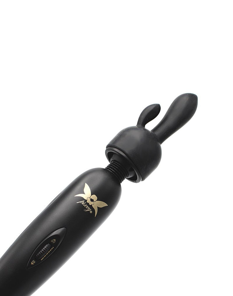 Pixey - Pixey Turbo - Wandvibrator mit 2 Aufsätzen - Schwarz