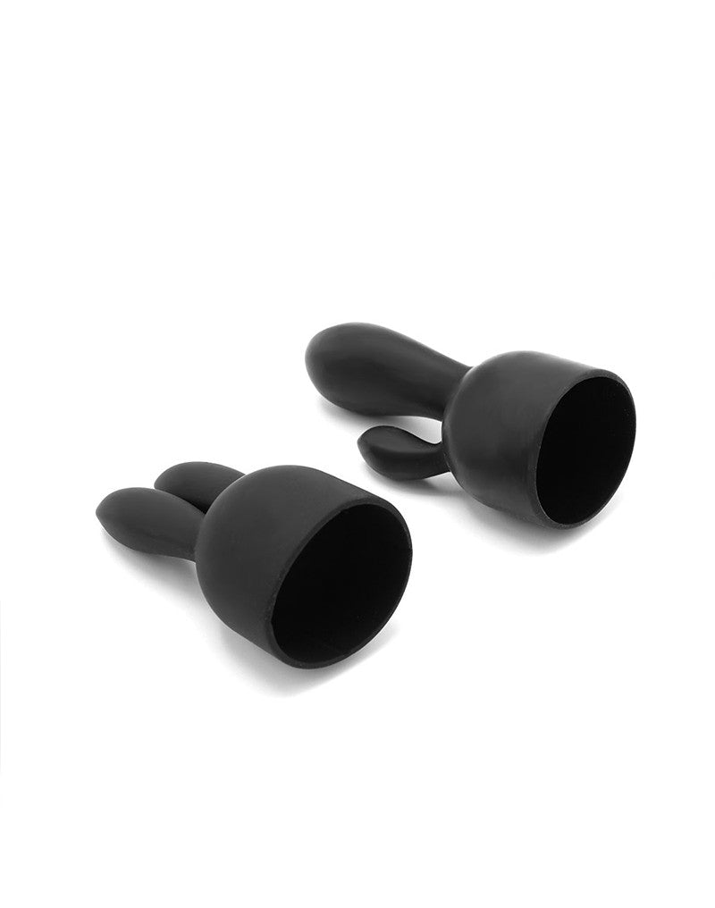 Pixey - Pixey Turbo - Wandvibrator mit 2 Aufsätzen - Schwarz