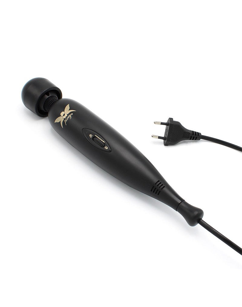 Pixey - Pixey Turbo - Wandvibrator mit 2 Aufsätzen - Schwarz
