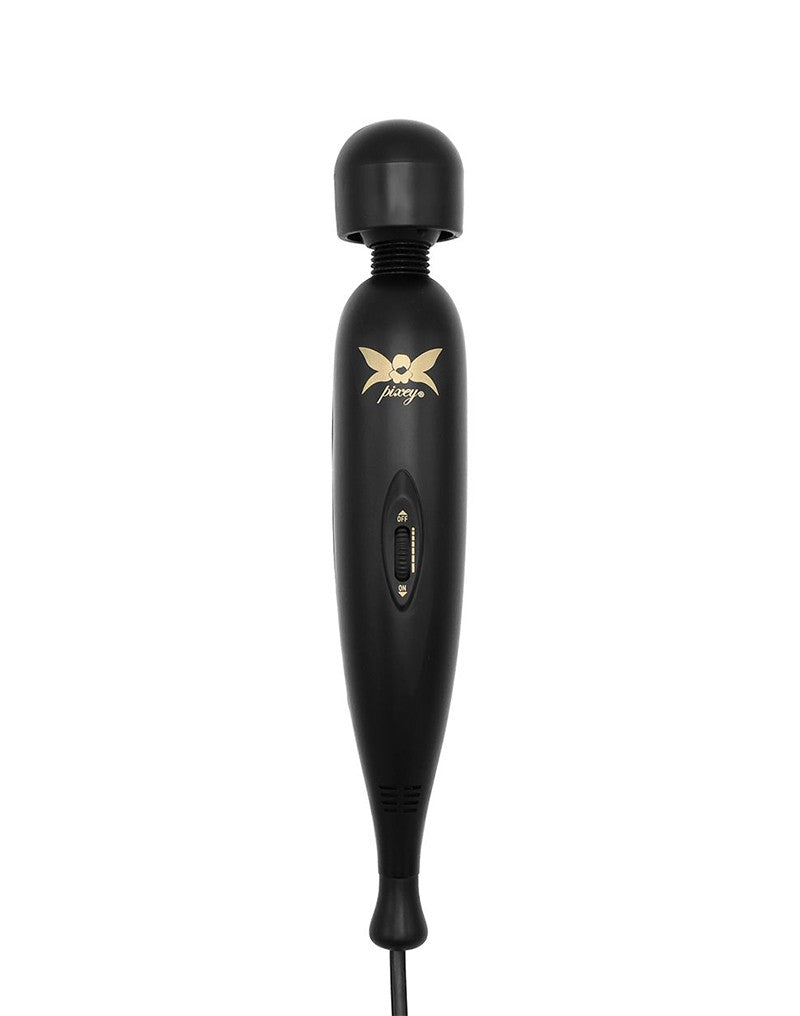 Pixey - Pixey Turbo - Wandvibrator mit 2 Aufsätzen - Schwarz