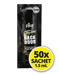 1: pjur - Back Door - Gleitmittel auf Silikonbasis - 50 Sachets à 1.5 ml