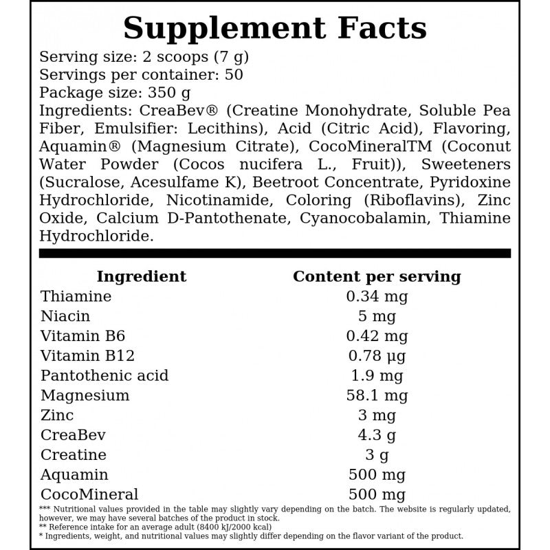 Platinum Creatine Plus - 350g - Pineapple